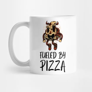 Evil Pizza Demon Fueled by Pizza Mug